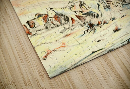 1930s western art Row One Brand puzzle