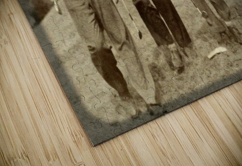 four college kids golfing 1940s Row One Brand puzzle