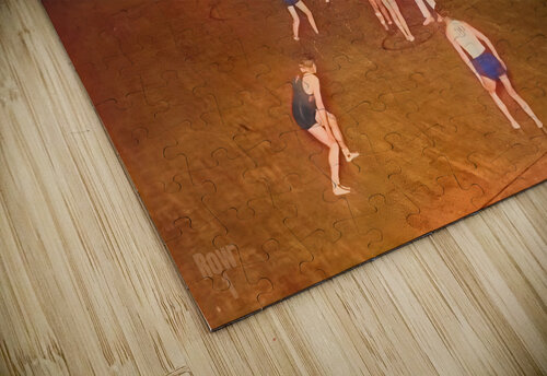 1920s purdue indiana state basketball art Row One Brand puzzle