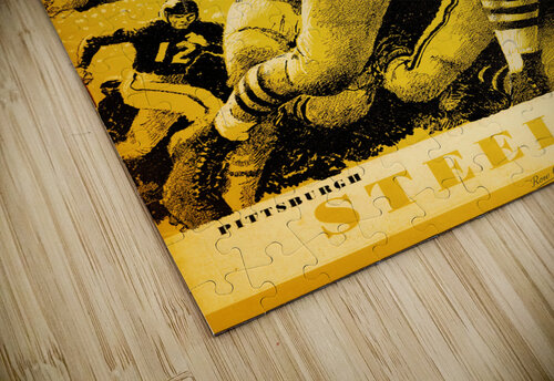 1953 Pittsburgh Steelers Football Art Remix Row One Brand puzzle