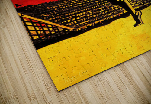 1920s Maryland Terps Football Art Remix Row One Brand puzzle