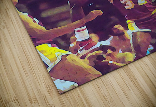 Michael Jordan Shoots Over the Lakers Row One Brand puzzle