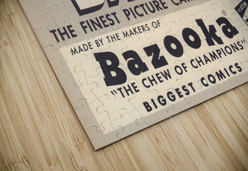 1955 Topps Baseball Bazooka Bubble Gum Ad Row One Brand puzzle