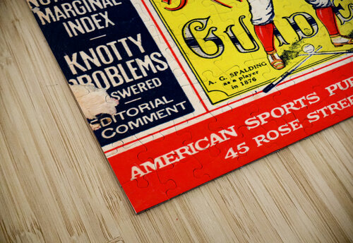 1922 Spalding Baseball Guide Row One Brand puzzle