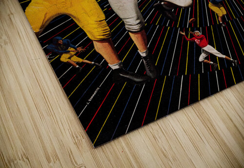 1951 Cal vs. Stanford Football Program Cover Art Row One Brand puzzle