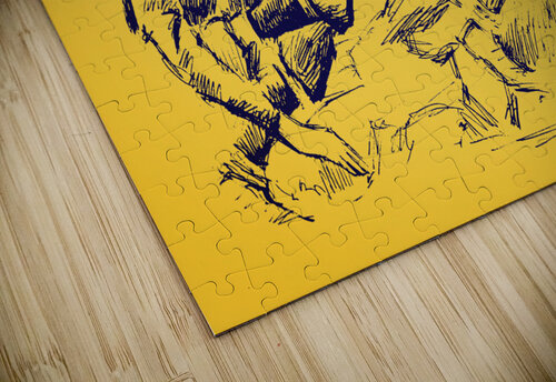 1938 Cal Bear Touchdown Art Row One Brand puzzle