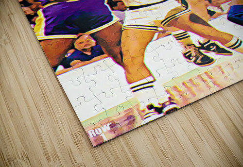 larry bird celtics lakers art Row One Brand puzzle