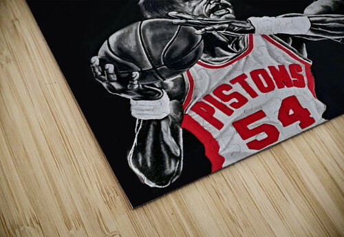 1981 Detroit Pistons Throwback Basketball Art Row One Brand puzzle