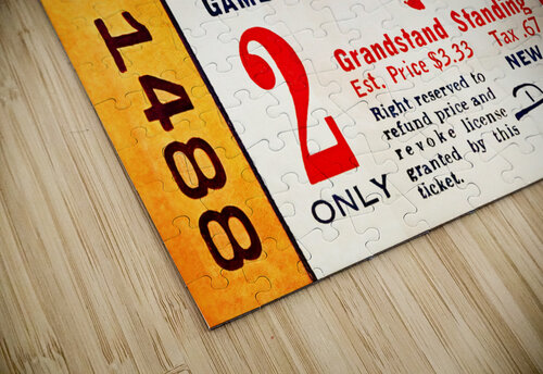 1949 World Series Ticket Art Row One Brand puzzle