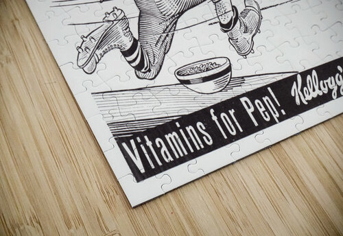 1940s Kellogs Pep Cereal Football Ad Row One Brand puzzle