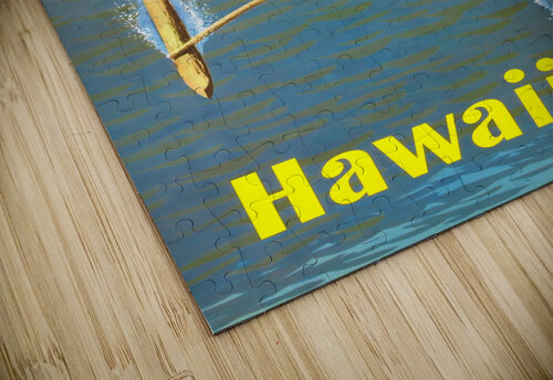 1960 stanley galli hawaii travel poster Row One Brand puzzle