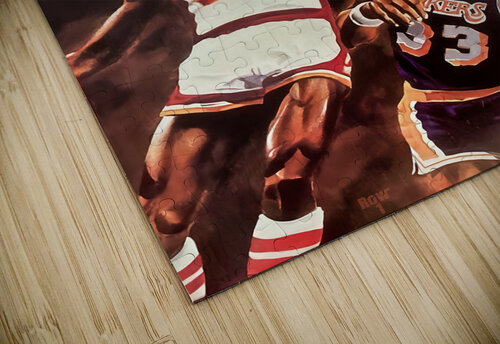 atlanta hawks throwback art Row One Brand puzzle