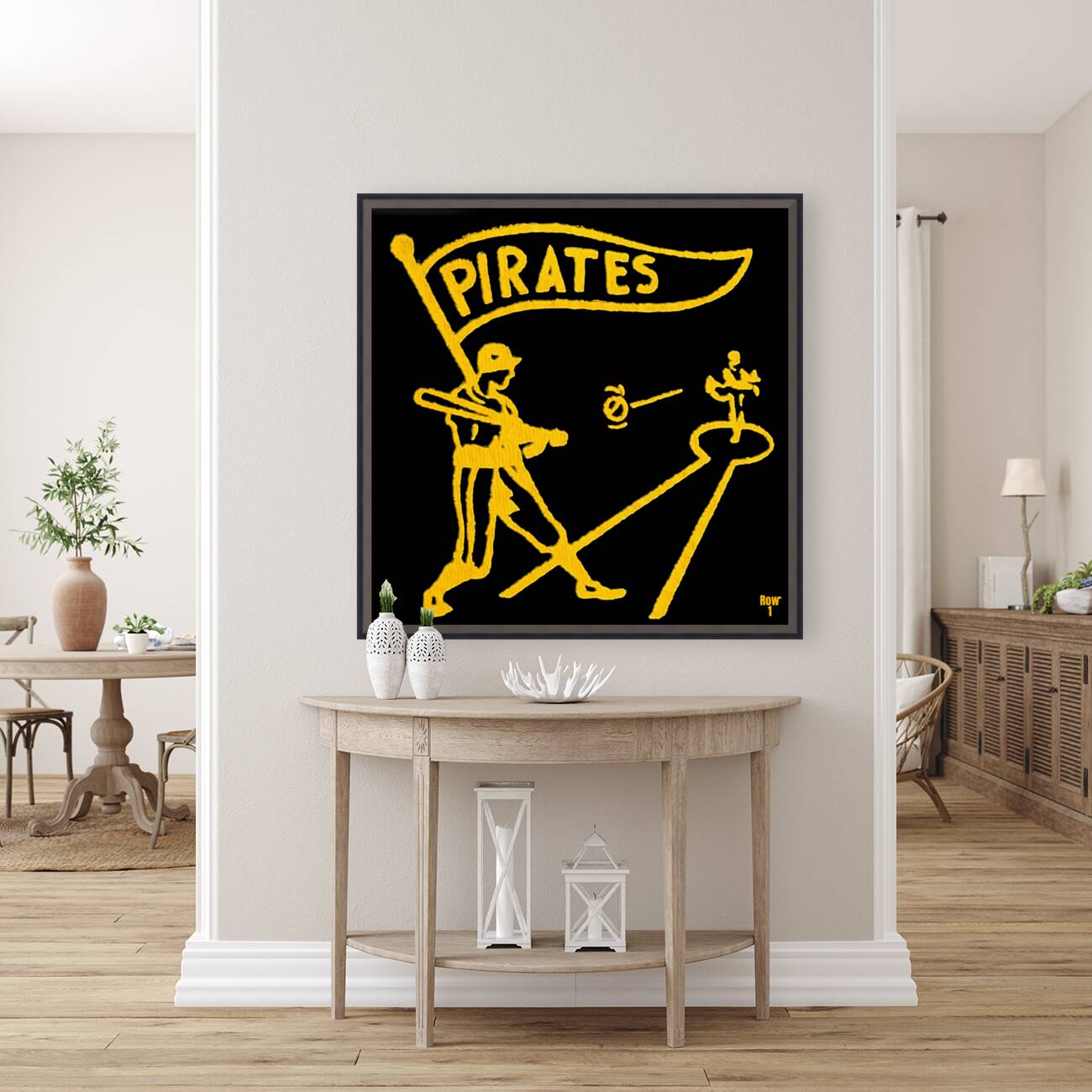 vintage pittsburgh pirates baseball pitch art  Reproduction