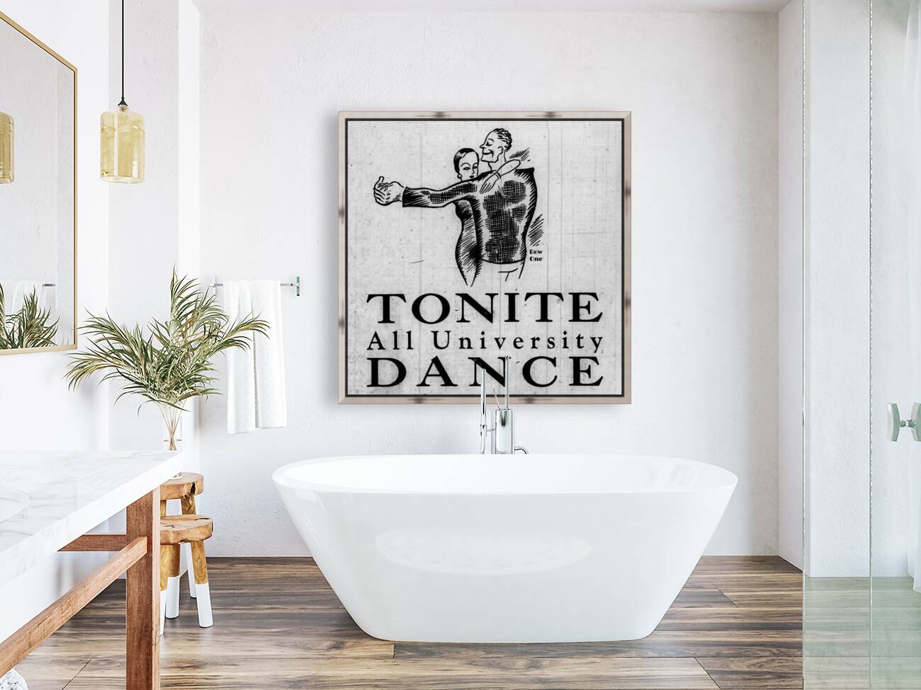 university dance tonite row one art Reproduction