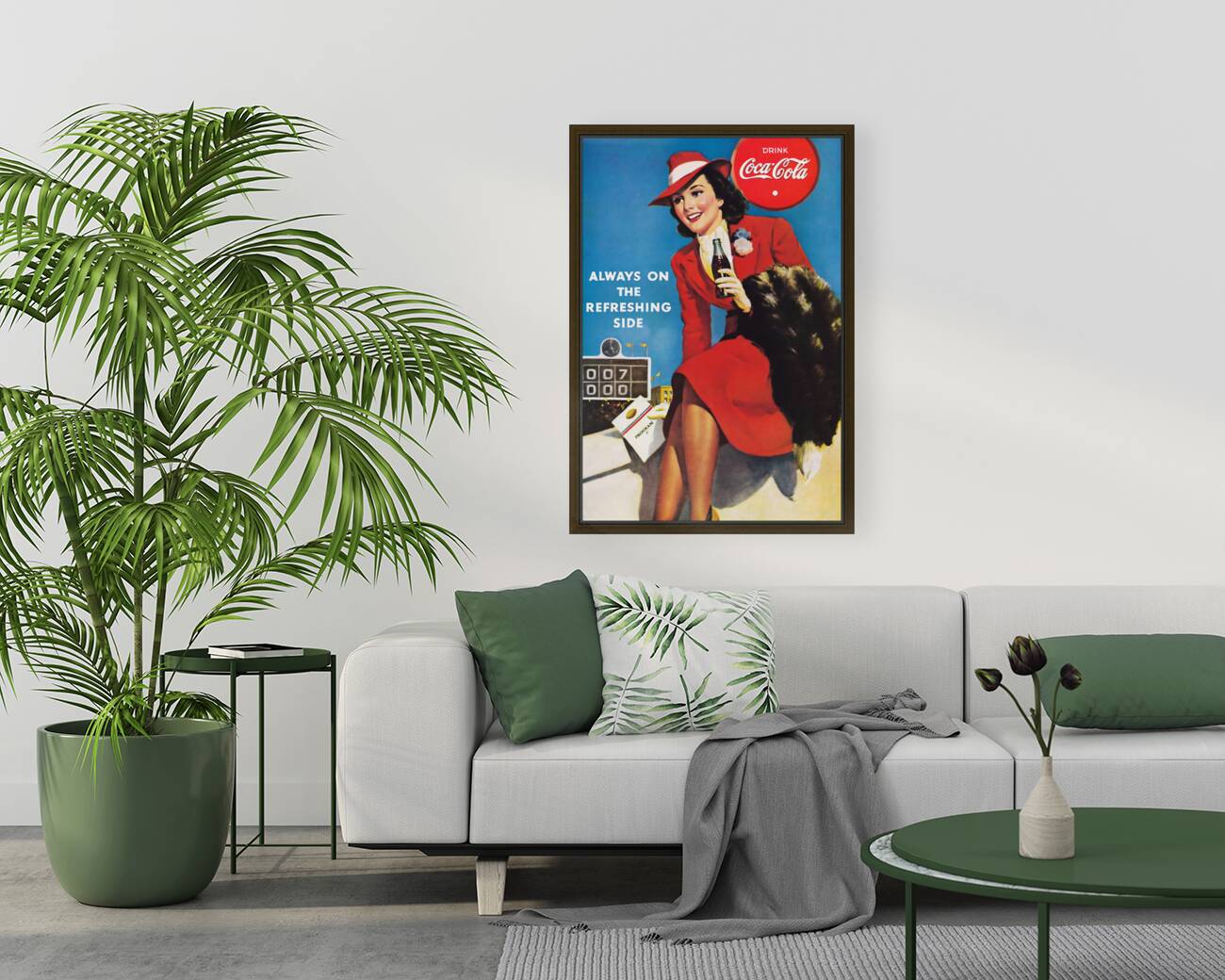 1940 coke football ad Reproduction