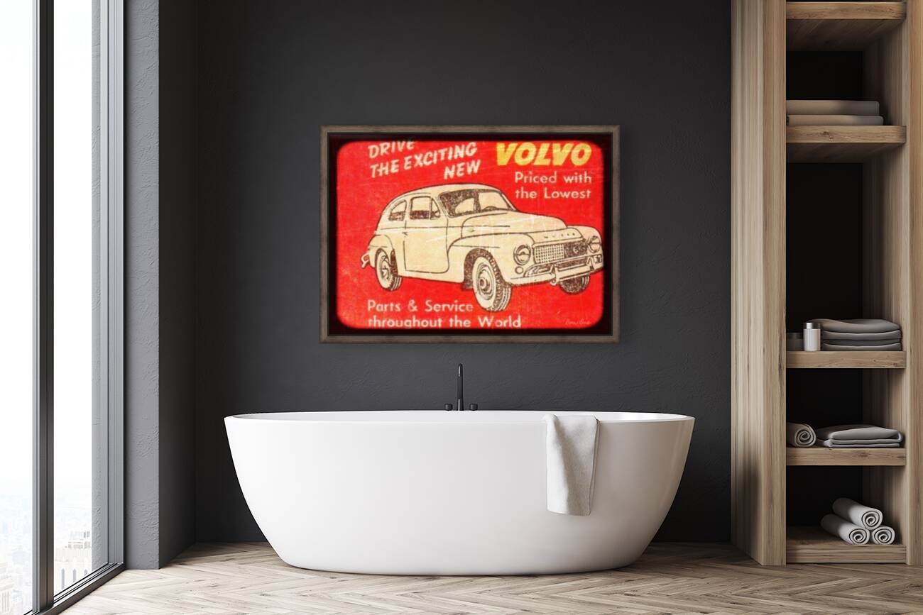 Vintage Volvo Car Ad Viewfinder Reproduction