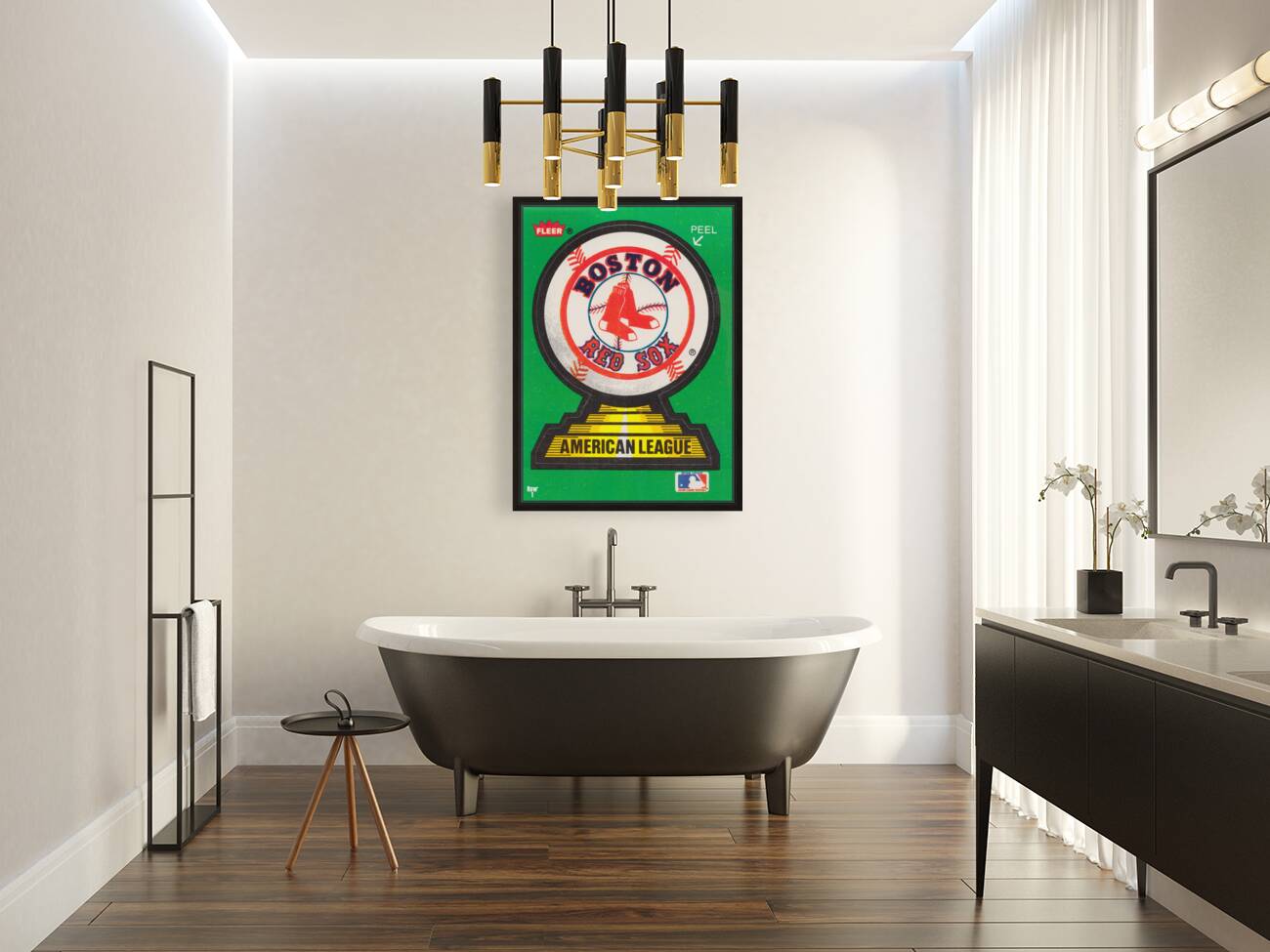 1988 Boston Red Sox Fleer Decal Art Reproduction