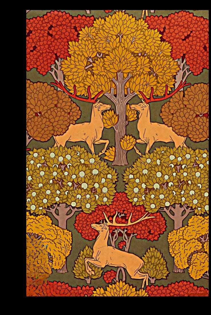 Deer and Trees Reproduction