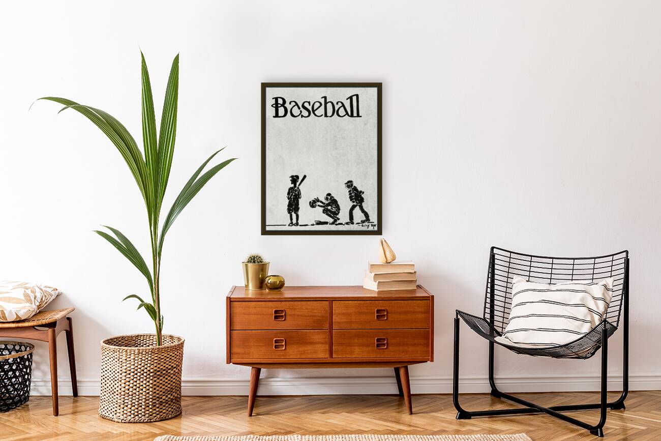 1923 Baseball Art  Reproduction