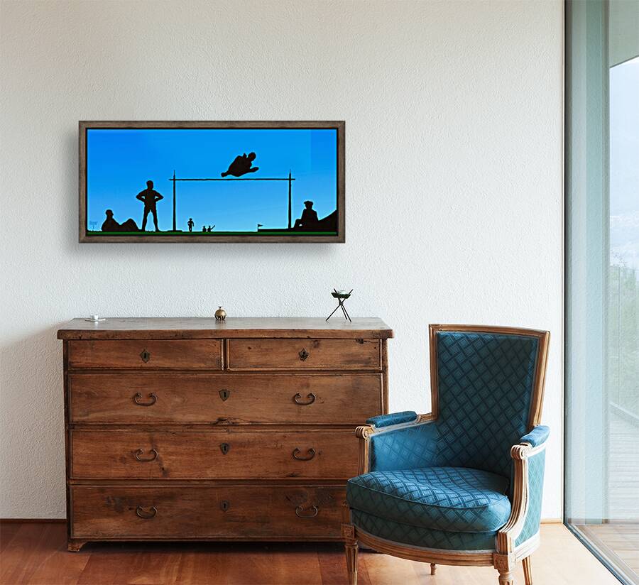 Early 1900s Track and Field Remix Art Reproduction