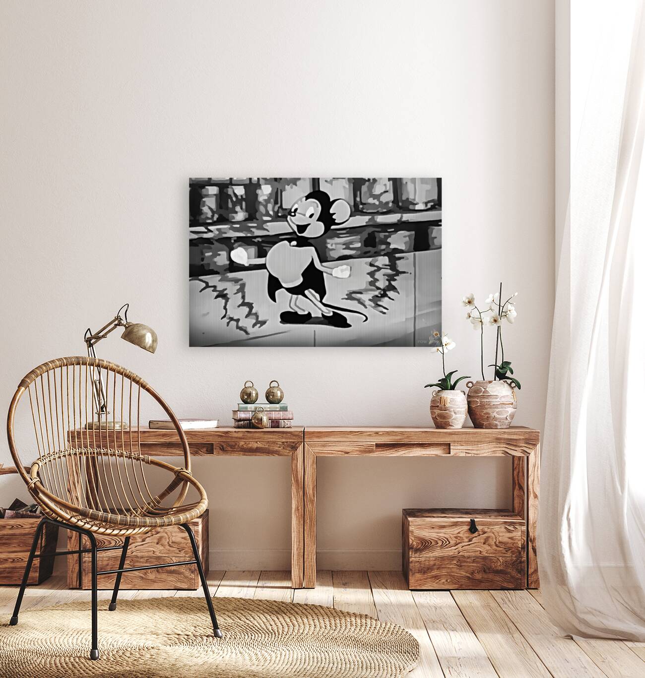 1942 Mighty Mouse Cartoon Art II Reproduction