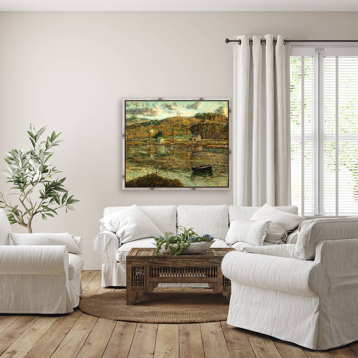 Sunlight on the Harlem River  Reproduction