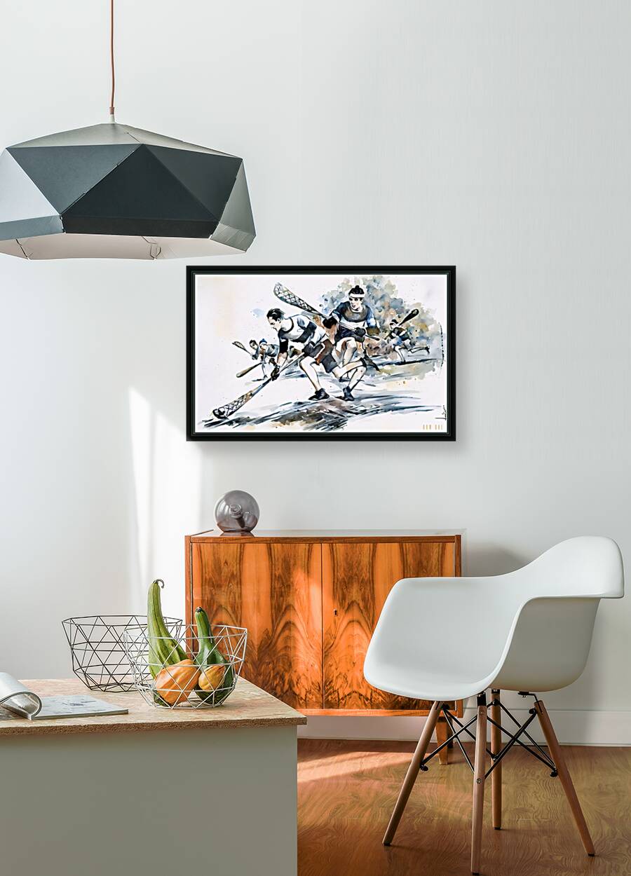 1920 lacrosse art Reproduction