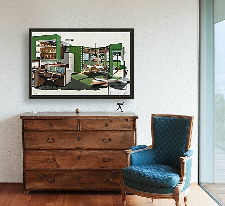 1950s kitchen art Reproduction