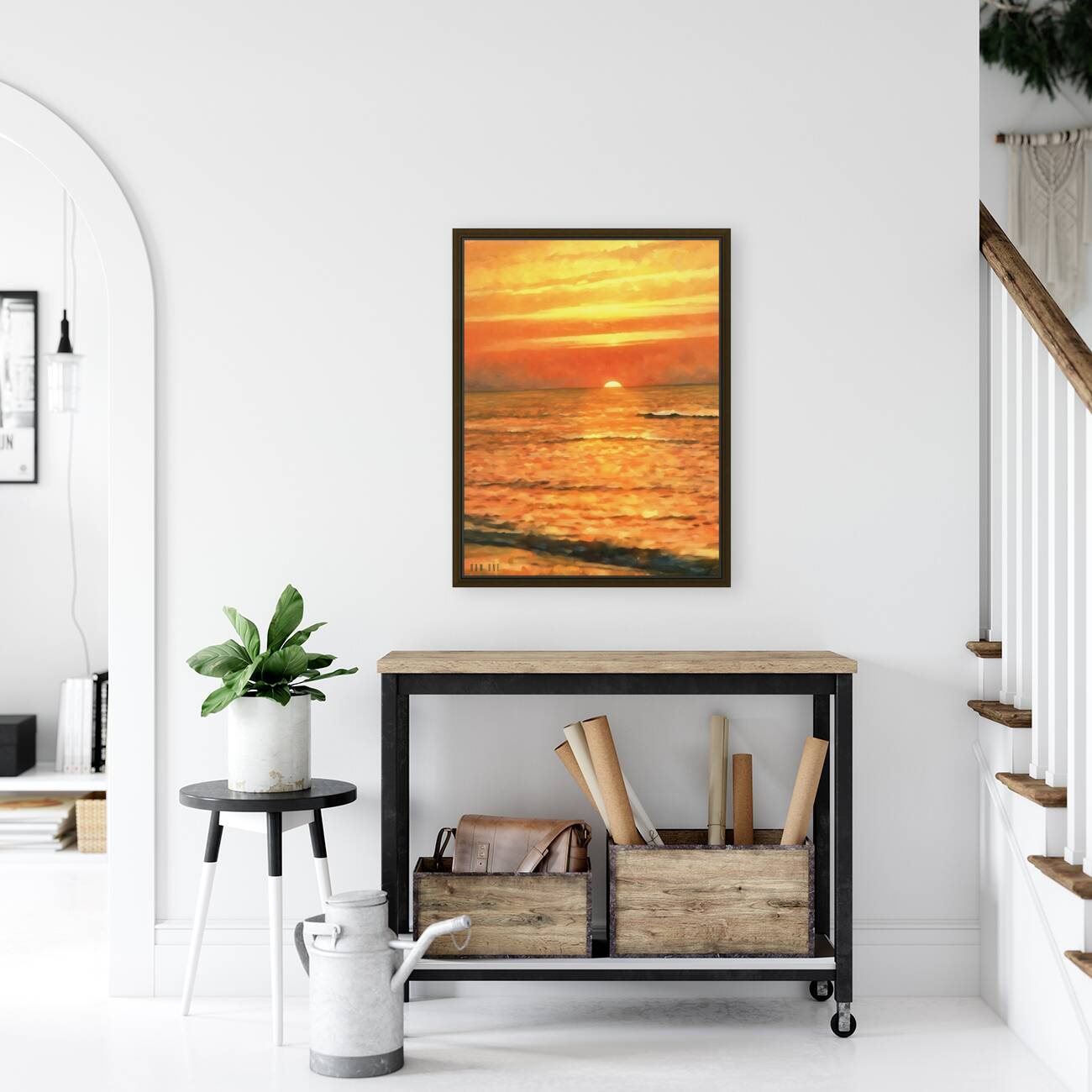 1980s beach sunset Reproduction