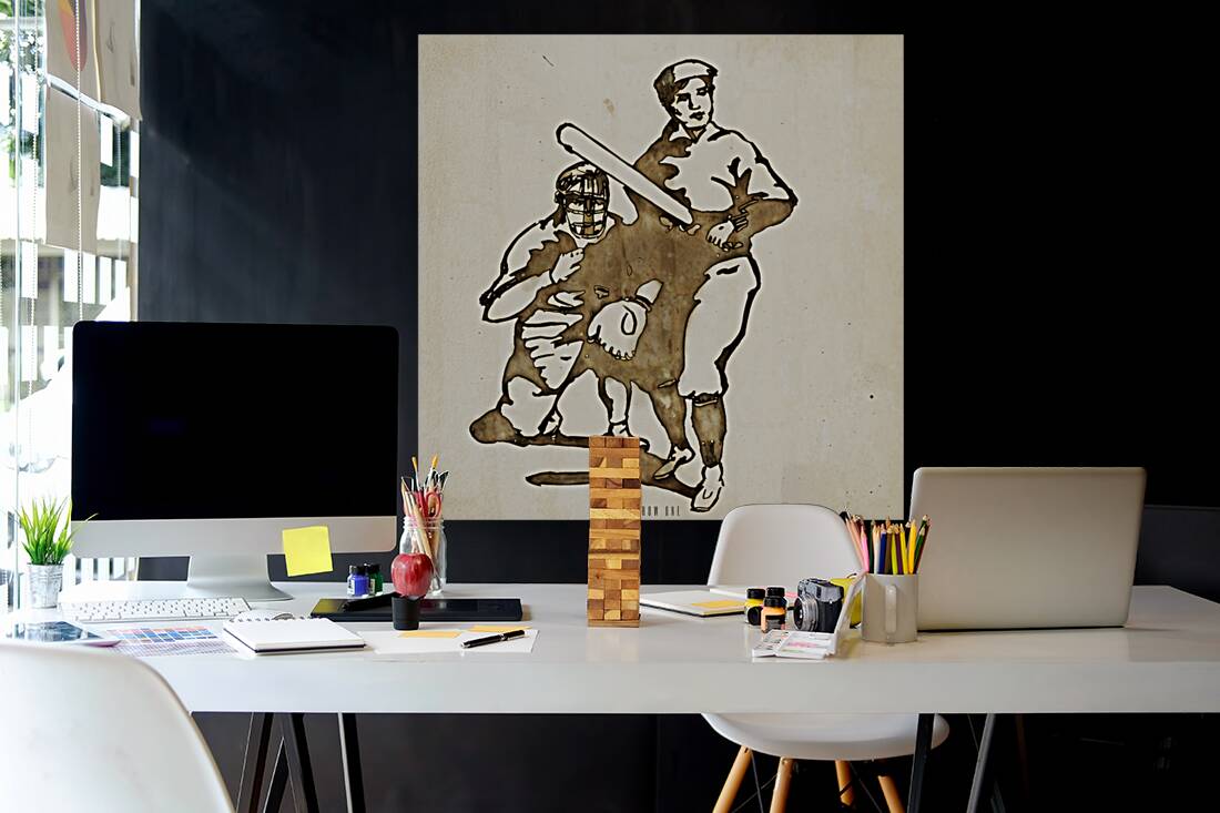 early 1900s baseball art Reproduction