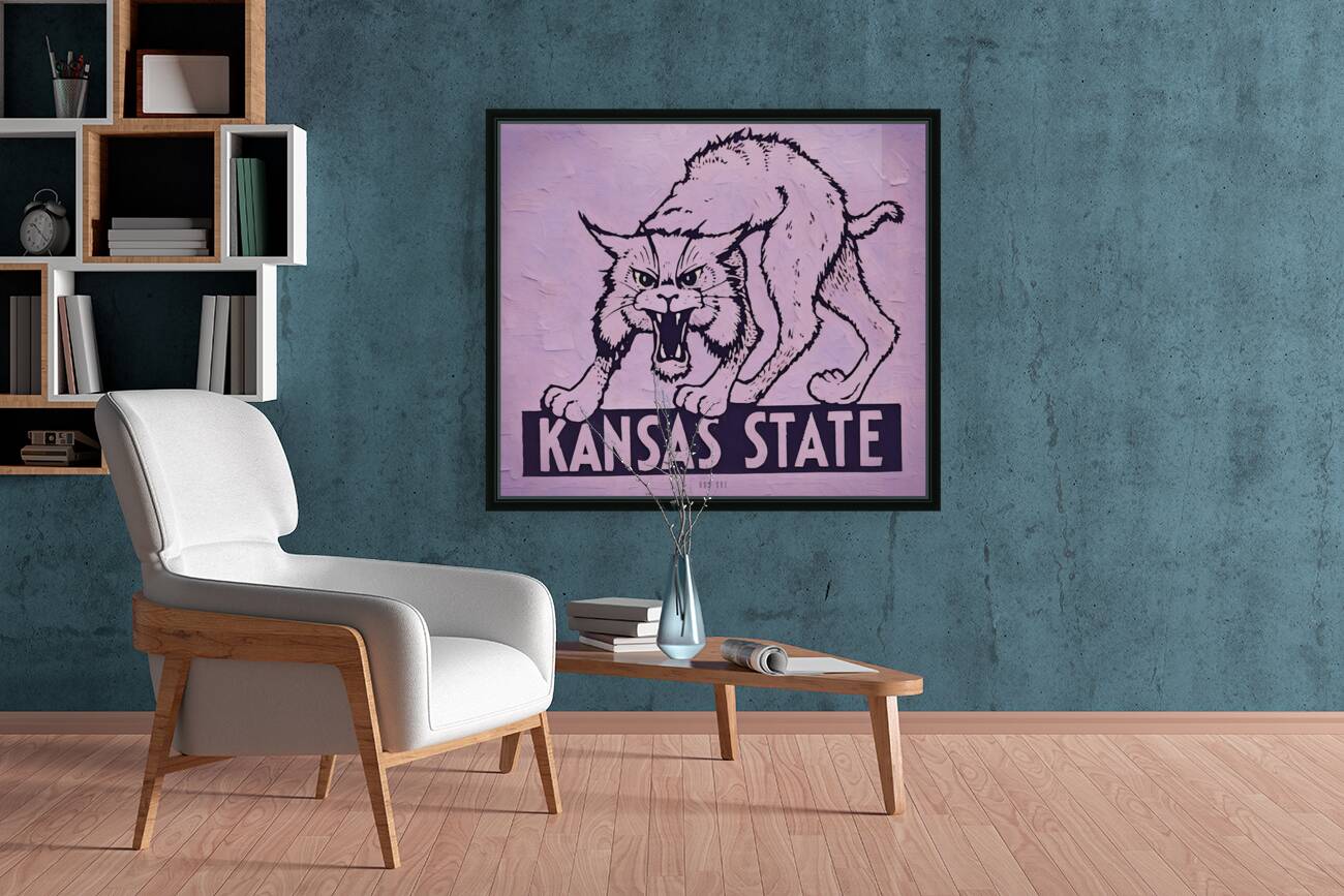 Vintage 1950s Kansas State Wildcat Reproduction