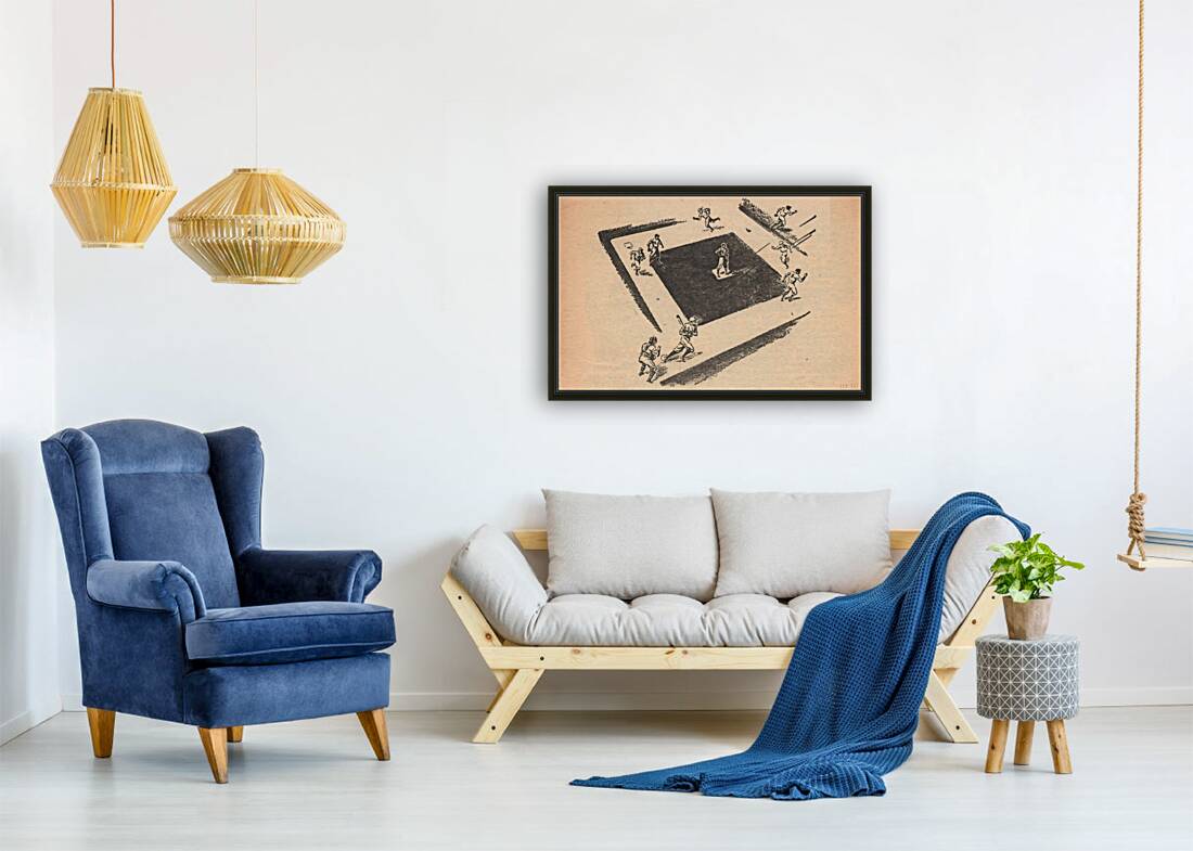 1947 Baseball Art Reproduction