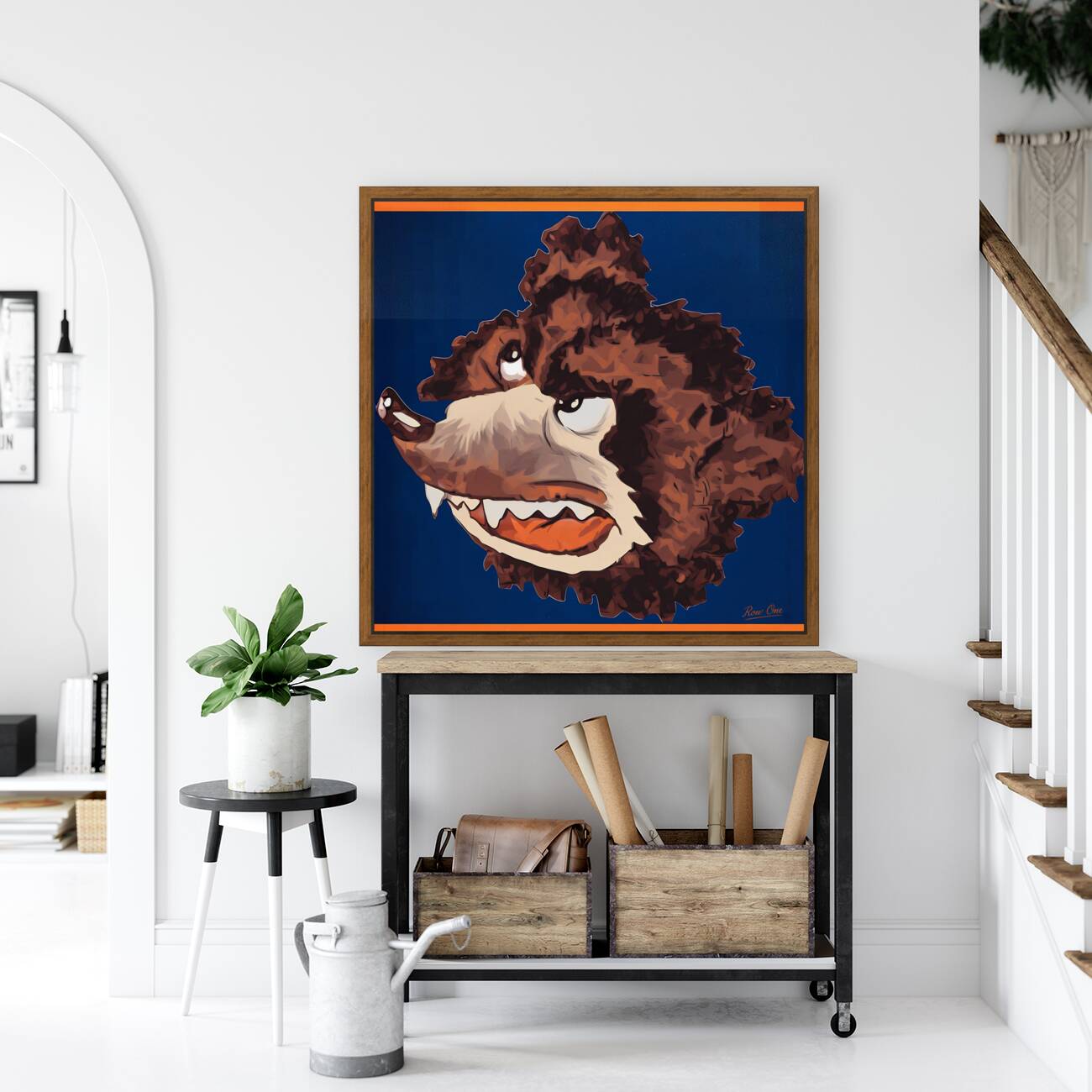 Chicago Bears Cartoon Art by Keefe Reproduction