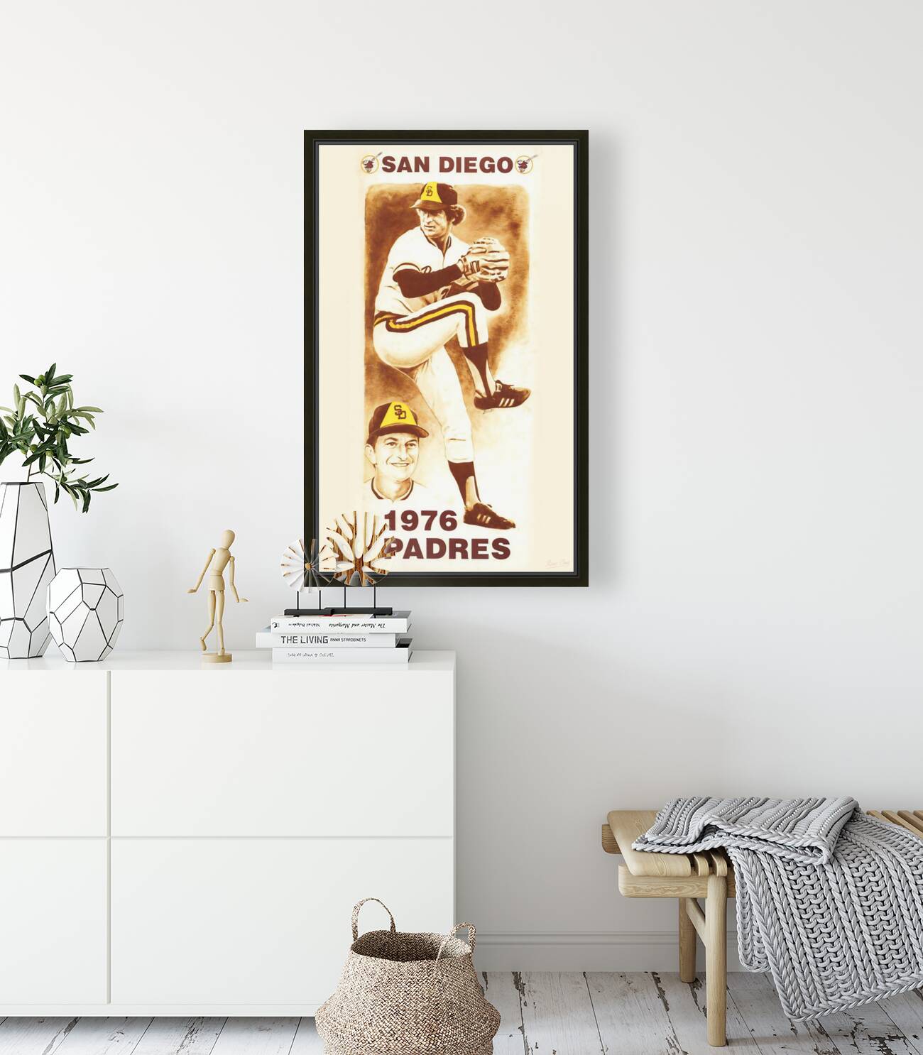1976 San Diego Padres Art Reproduction