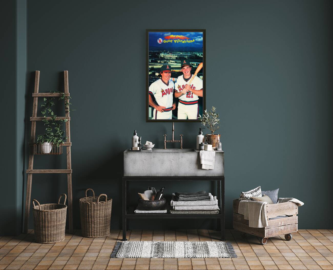 1988 California Angels Wall Art Reproduction
