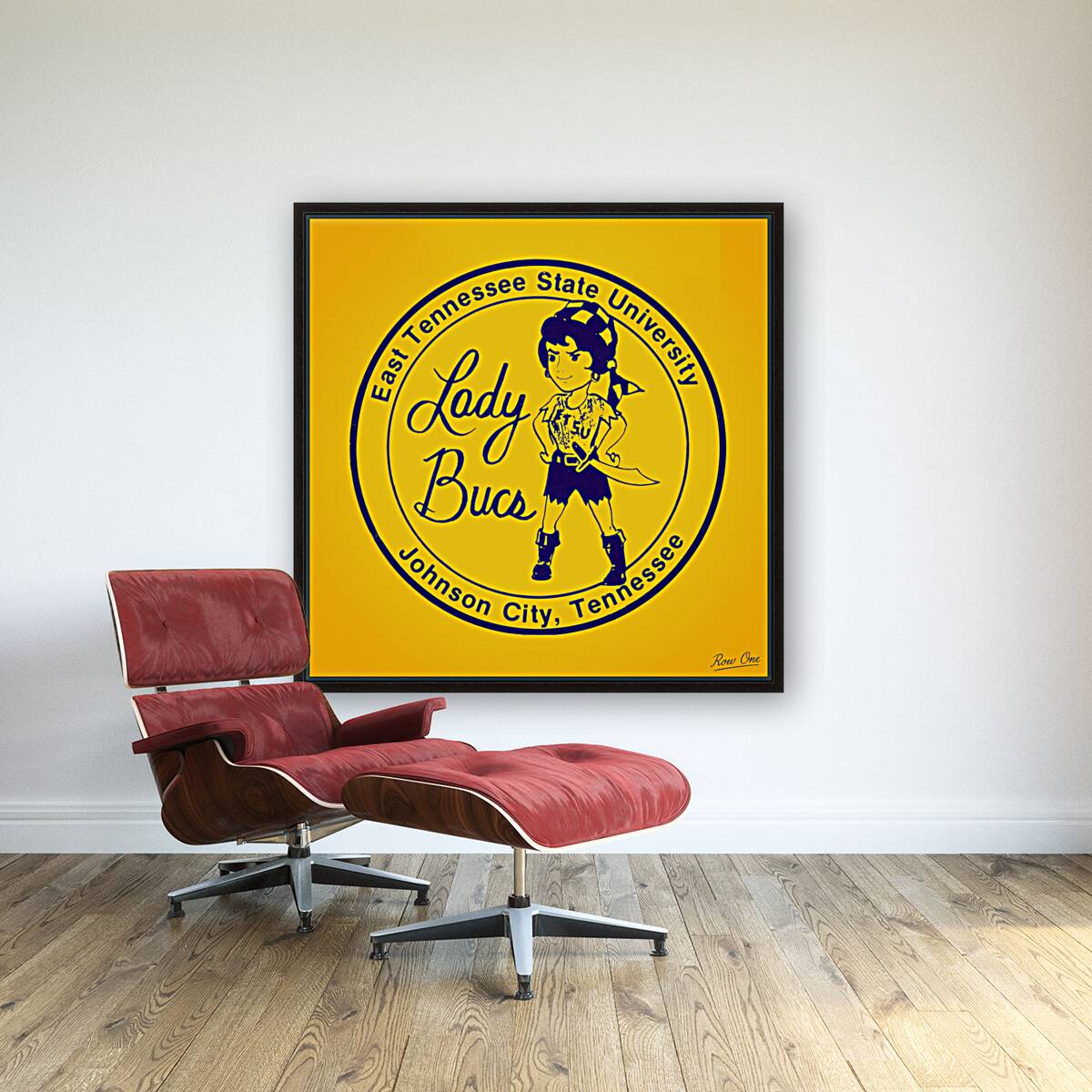 1980s ETSU Lady Bucs Art Reproduction