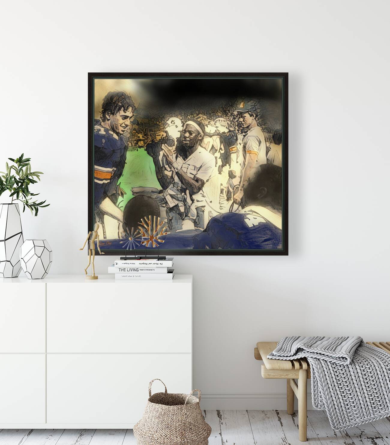 1984 Auburn Night Game Football Art Reproduction