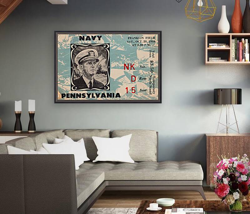 1944 Navy Midshipmen at Penn Quakers Reproduction