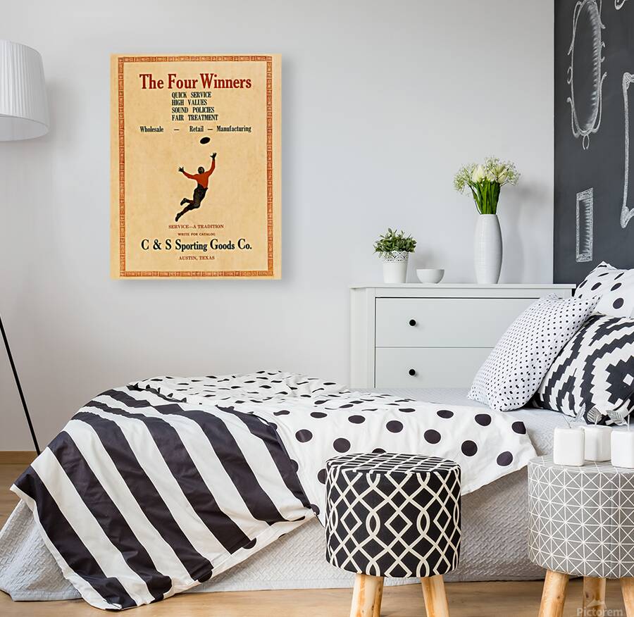 Early 1900s C and S Sporting Goods Ad in Austin Reproduction