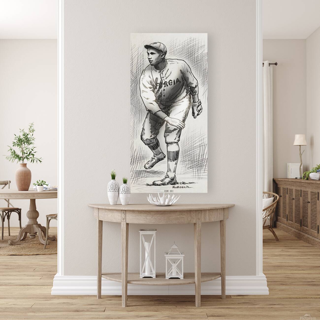 1920s Georgia Baseball Player Reproduction