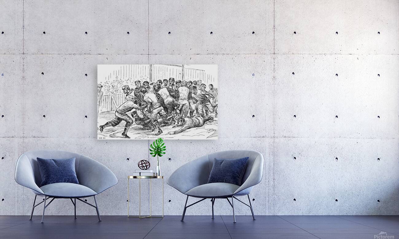 Late 1800s Cal Golden Bears vs. Stanford Football Team Reproduction
