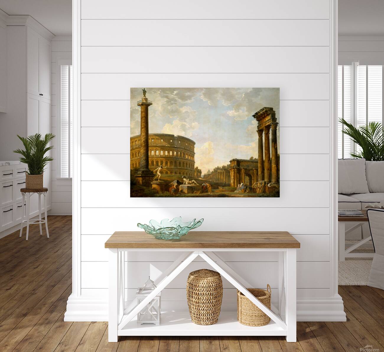 1735 Roman Colosseum Wall Art  Reproduction