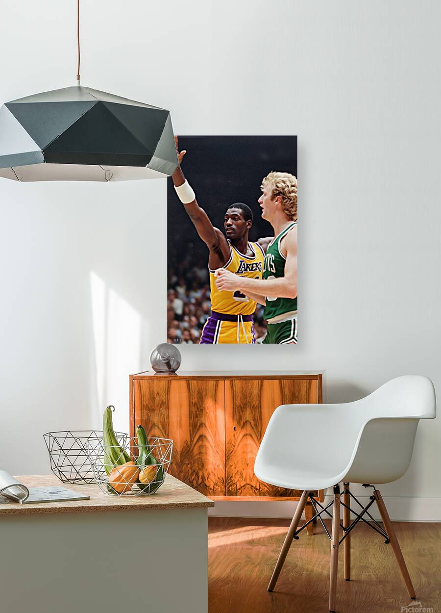 Michael Cooper Guarding Larry Bird Reproduction