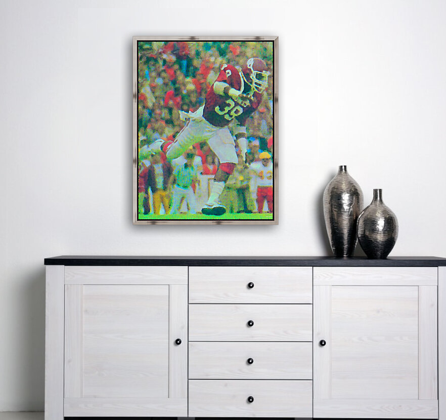 All American Kevin Murphy 39 Defensive End Oklahoma Football Art_OU Sooners Wall Art Reproduction