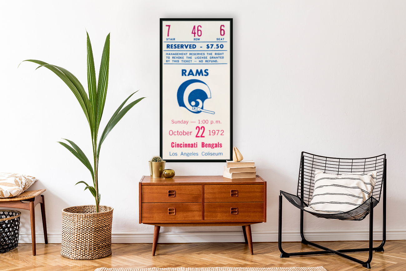 1972 Rams vs. Bengals Reproduction