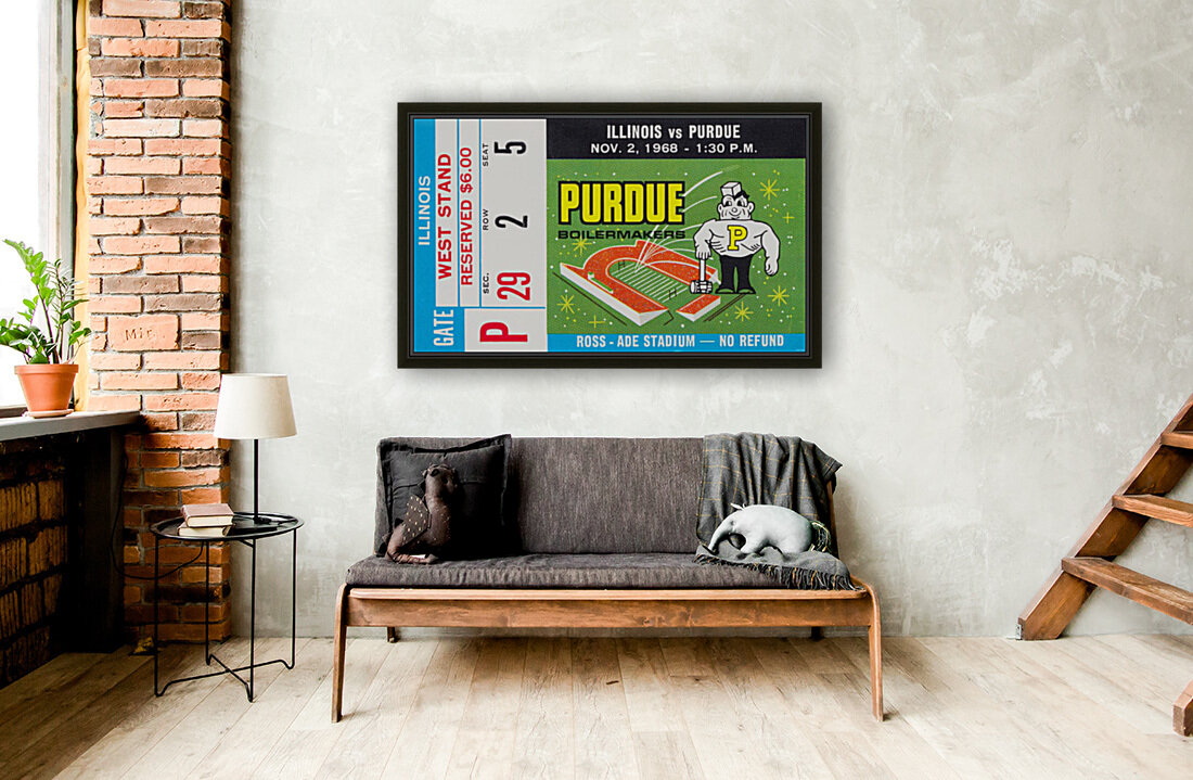 1968 Purdue vs. Illinois Reproduction