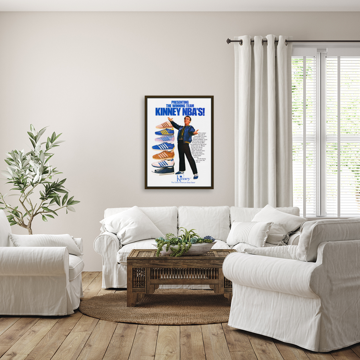 1979 Kinney NBA Shoes Ad Reproduction