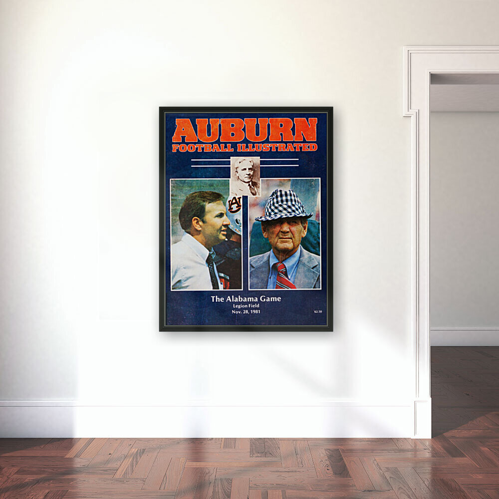 1981 Alabama vs. Auburn Program Cover Reproduction