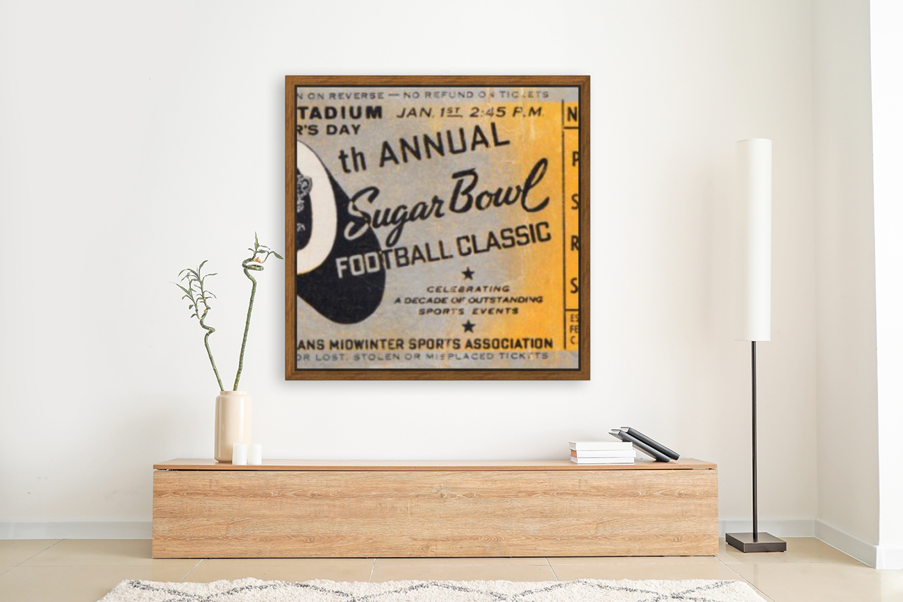 1944 Sugar Bowl Tulsa vs. Georgia Tech Reproduction