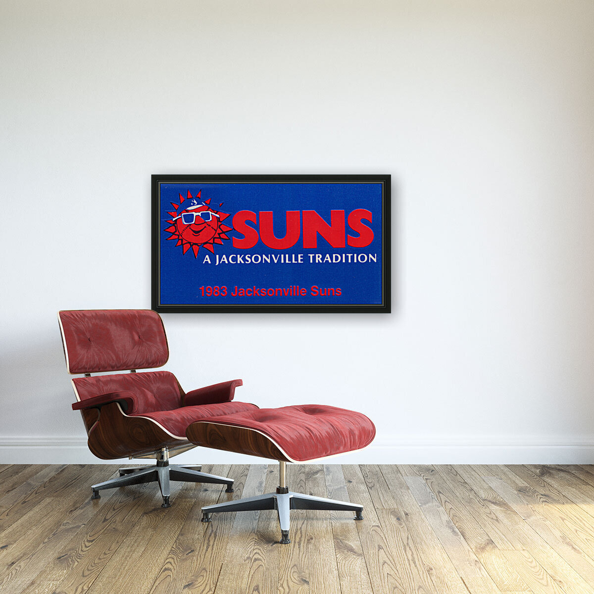 1983 Jacksonville Suns Baseball Art Reproduction